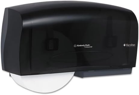 Kimberly-Clark 09608 Coreless JRT Twin Jumbo Roll Tissue Dispenser, 20w x 6d x 11h, Smoke/Gray