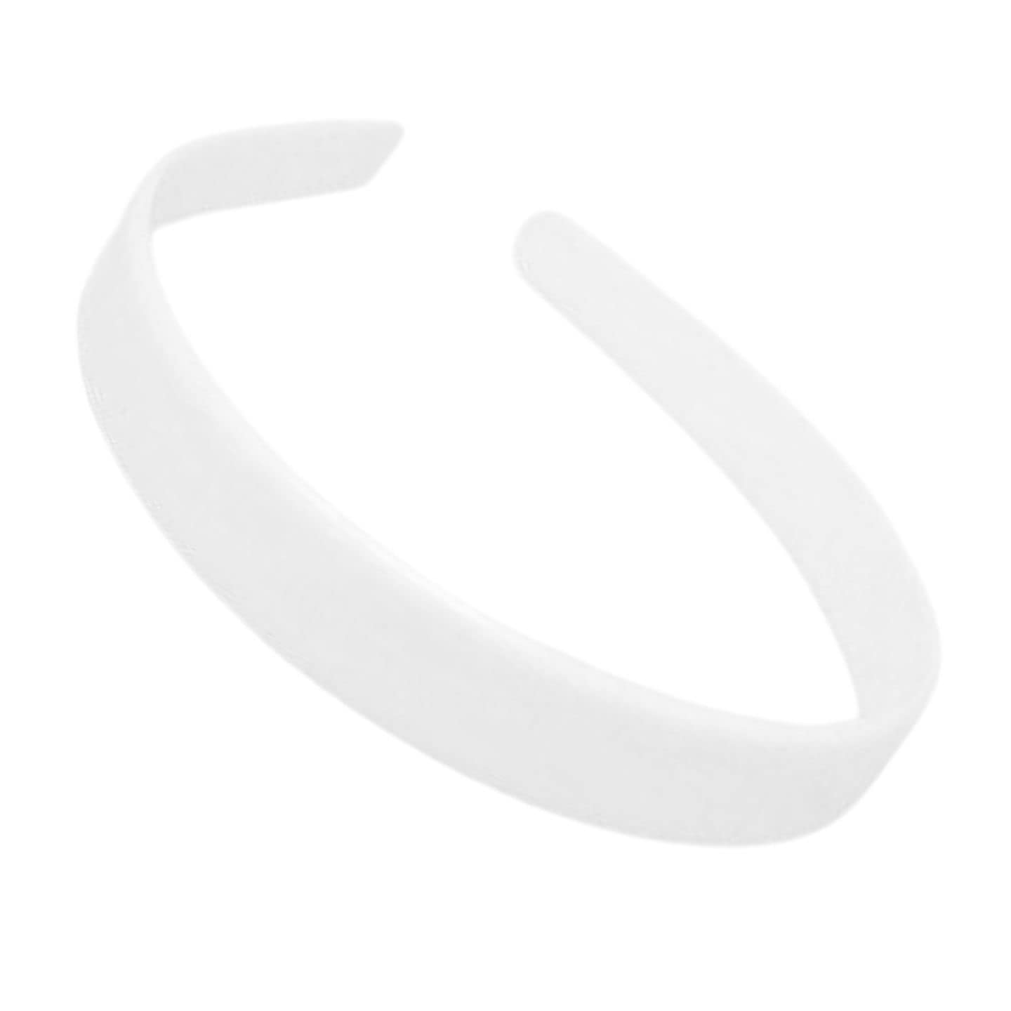 Topkids Accessories Plastic Alice Bands for Girls and Women, Headbands for Hair (2cm White) — image 1