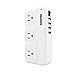 GEEKPRO® 200W International Travel Power Converter 220V to 110V With 4 ports Smart USB Charger with UK,US,AU,EU Plug