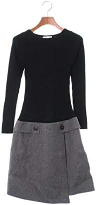 Amazon Co Jp Paule Ka ポールカ ワンピース レディース 黒xグレー 36 Xs位 中古 服 ファッション小物