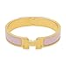 12MM H Buckle Bangle Bracelets for Women Gold Pink