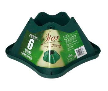 J&J's ToyScape Plastic Sturdy Tree Stand for Christmas Tree Decorations (Up to 6 Feet Tall) Xmas Tree Collar