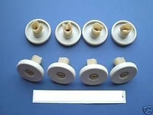 Lower Wheels Replacement For Zanussi Dishwasher Basket Wheels Lower X 8