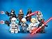 Happy Hama Star Wars Minifigures set of 8: Darth Vader Luke Skywalker Chewbacca Storm Troopers Darth Maul Chopper Pilot