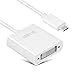 ARKTEK USB-C to DVI Adapter USB Type C (Thunderbolt 3 Compatible) to DVI 2K Cable Adapter for Chromebook Pixel and More (White)
