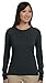 Ladies' 4.4 oz., 100% Organic Cotton Classic Long-Sleeve T-Shirt L CHARCOAL