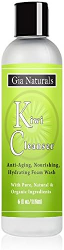 Pure, Natural & Organic Kiwi Face Cleanser Wash. Anti-aging, Nourishing, Foaming Face Wash. Sulfate & Paraben Free. Healing, Gentle, Great for all Skin Types. Cruelty Free. Made in USA