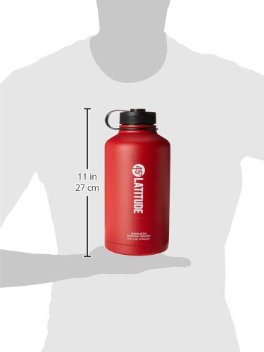 45 Degree Latitude Beer Growler, Enjoy Your Favorite Craft Beer Or IPA from The Comfort of Your Own Home, Stainless Steel Growler 64 oz - Red - Thumbnail 6