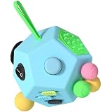Lifidea Cube Infini En Alliage D'Aluminium - Jouet Fidget Anti-Stress Bleu Avec Étui De Protection