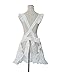 Love Potato Cute White Retro Lady's Aprons for Women's Kitchen Cooking Cleaning Maid Costume with Pockets
