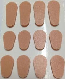 Soft Peel N Stick Nose pads, 12 pair, Peach Colored by nosepads