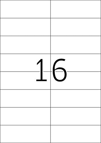 HERMA Self-Adhesive Coloured Labels, 16 per A4 Sheet, 20 Sheets, 105 x 37 mm, 320 Total - Image 3