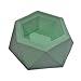 Silicone Mold for Succulent Planter Flower Pot,Gypsum Cement Fleshy Plant Flower Pot Silicone Mould Bonsai,DIY Terraced Fields Muti-Meat Flower Planter Mould (Diamond Mold)