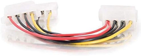 C2G 15CM 5.25 LP4 Male Molex to 2 x LP4 Female Molex Cable Splitter/Extender, Molex Y-Cable 1 Foot - Image 5