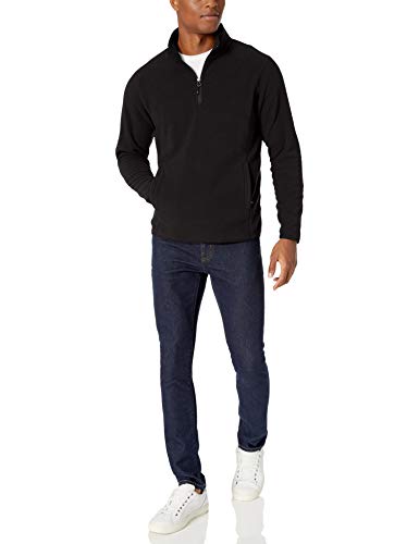 2 Amazon+Essentials+Standard+Quarter+Zip+X+Small