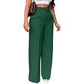Famnbro Womens Dress Pants Slacks High Waisted Wide Leg Yoga Business Work Pants Trousers
