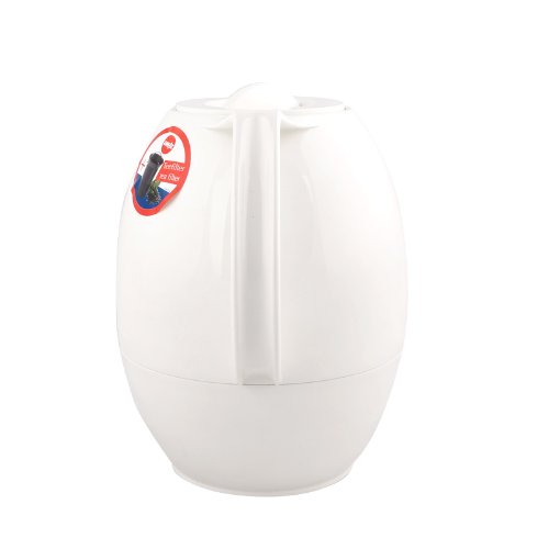 Emsa ELLIPSE 503692 Thermos Jug with Tea Filter 1.0 L White