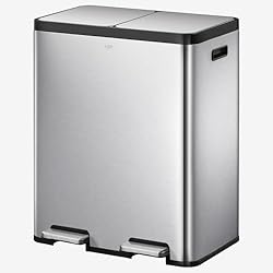 EKO EcoCasa 30L+30L Dual Trash Can with Recycle