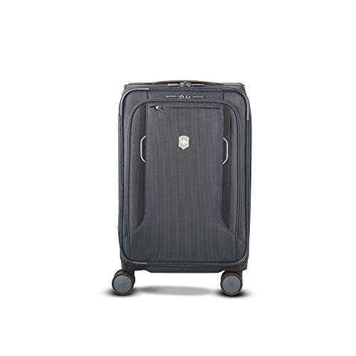 Victorinox WT 6.0 Softside Spinner Luggage, Grey, CarryOn, Frequent