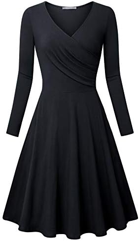 Furnex Women's Elegant A Line V Neck Floral Sleeveless Knee Length Swing Lace Dress