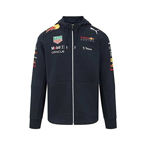 Red Bull Racing F1 Men's 2022 Team Full Zip Hooded Sweatshirt Navy