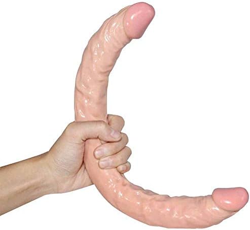 16.5 inch Beginners Double-Ended Huge Ṙ`ěä&listǐc Rod for Women Couples Ultra Soft Flexible Personal Relax Toy Role-Playing Female Pleasure Two People's Love QPBP