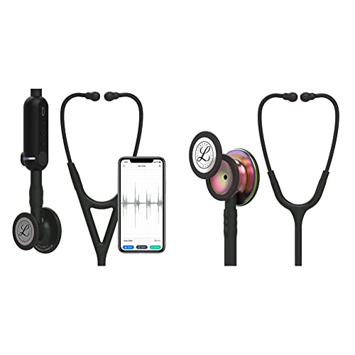 3M Littmann CORE Digital Stethoscope, Black Chestpiece, 27 Inch, 8480 & 3M Littmann Classic III