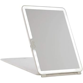 TouchPad Rechargeable Makeup Mirror w Flip Cover