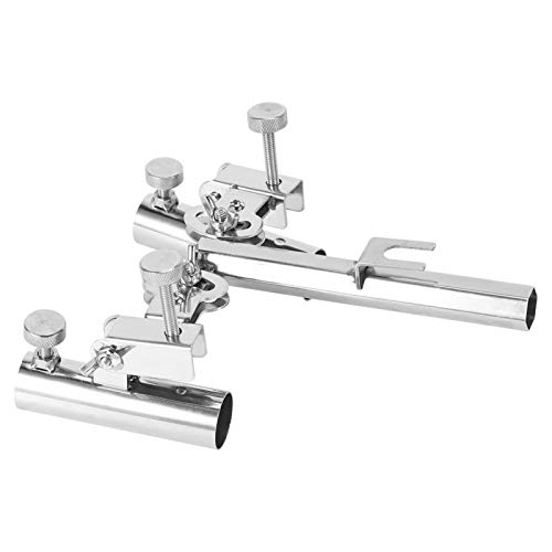 Demeras Stepless Portable Fine-Tuning Light Angelrutenhalter Rutenhalter Rack Doppelrutenhalter Halterung zum Angeln