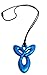 Peacemaker Jewelry Angel Silicone Teething Pendant Necklace (Sapphire)