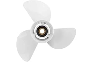 VIF Aluminum Boat Propeller for Yamaha 60HP 70HP 75HP 80HP 85HP 90HP 115HP 130HP Outboard Engines,15 Tooth, Rh