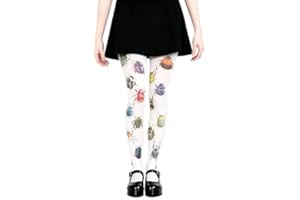 HOHOPEACH Whimsy Twee Funky Patterned Tights Women Teen Girls Y2k 2000s Cool Fun Printed Tights Streetwear