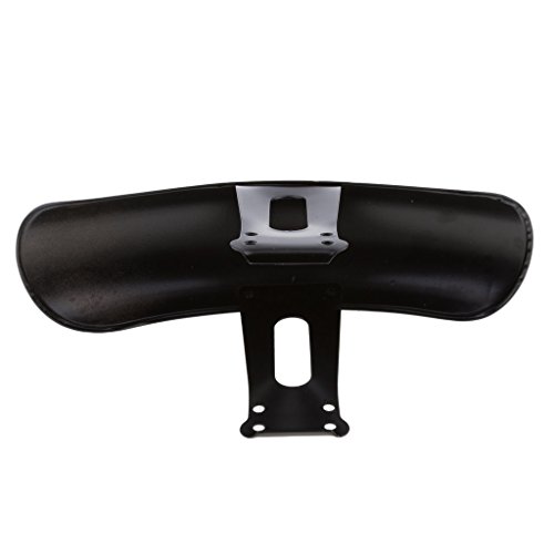 MonkeyJack Stainless Steel Front Fender / Mudguard / Mud Guard for Honda CG125 - Black - Thumbnail 2