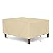 SunPatio Outdoor Ottoman Cover, Heavy Duty Waterproof Rectangular Coffee Table Cover, Patio Furniture Side Table Cover, All Weather Protection, 40