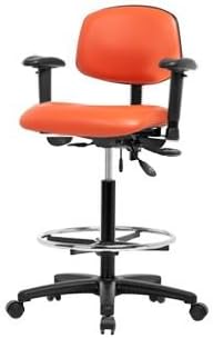 Stellar Scientific - Vinyl laboratory chair - high bench height 26-35 ½"