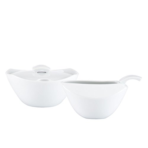 Dansk Dansk Classic Fjord Sugar and Creamer, White