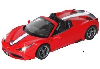 Officially Licensed Ferrari 458 Speciale A Electric RC Car 1:14 Scale Color Red with Light Flashing When Horn