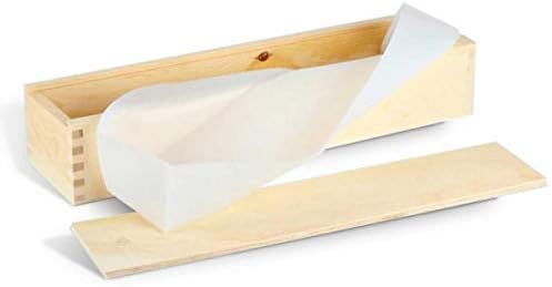 Long Size Rectangle Silicone Soap Mold with Wood Box for Handmade Swirl Loaf Soaps Making Tool by Health Home Helper