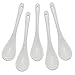 Pomeat 20 Pcs Ceramics Coffee Spoons Mini Dessert Spoons Tasting Spoons for Chefs, 4.8 Inch