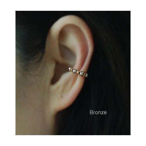 0.3 Cute Pearl Line Ear Cuff, Ear Jacket, Ear Wrap