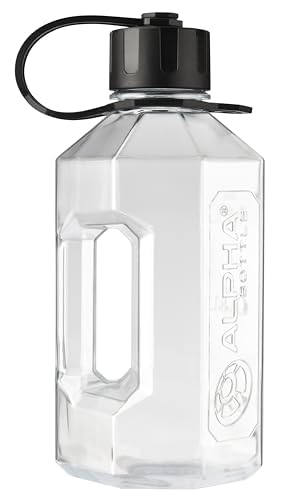 Alpha Designs | 1.6 Litre Water Bottle | Large Drinks Water Jug | Gym, Holiday, Travel | Clear