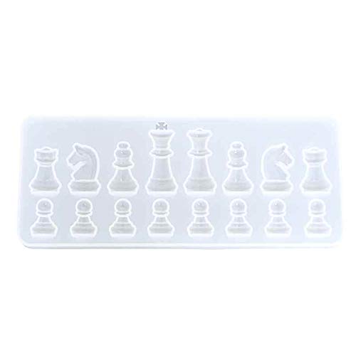 UV Resin Molds Silicone Molds for Chess Set for Adults Kids(Chess)