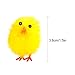 TUPARKA 36Pcs Easter Chenille Chicks Cute Fully Yellow Easter Chicks Baby Chicks with 4 Sheet Easter Stickers for Kids, Easter Egg Bonnet Decoration