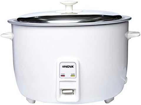Nova Liter Big Drum Rice Cooker, White NRC977-6 price in UAE