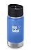Klean Kanteen 12oz Wide Mouth Stainless Steel Coffee Mug, Double Wall Vacuum Insulated with Leak Proof Café Cap 2.0 - Pacific Sky (NEW 2018)