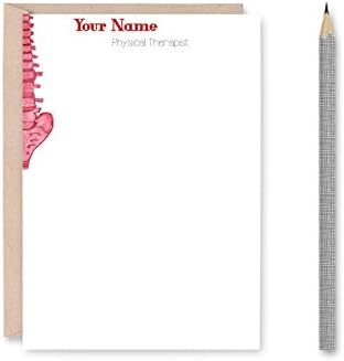 Personalized Chiropractor Chiropractic Physical Therapist Stationery Set of 10 Gift