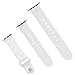 XIYA Soft Silicone Replacement Sport Band for Apple Watch for 2 Lengths, White42,mm