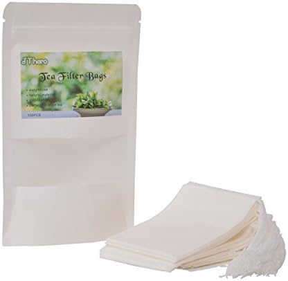 Tea Bags Empty Soup Tea, Safe &amp; Disposable, Drawstring Loose Bags Used for Tea, Herbs, Soup Package, Desiccant Storage, Set of 100 PCS - 3.14''x3.94''