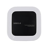 Binmer(TM)Brand New 2 in 1 USB 3.0 CF/TF/SD Card Reader & 3-port HUB (White)