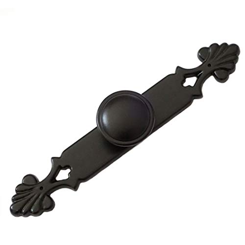 image for LBFEEL Black Dresser Knobs Drawer Knob Pulls Handles Back Plate Kitche